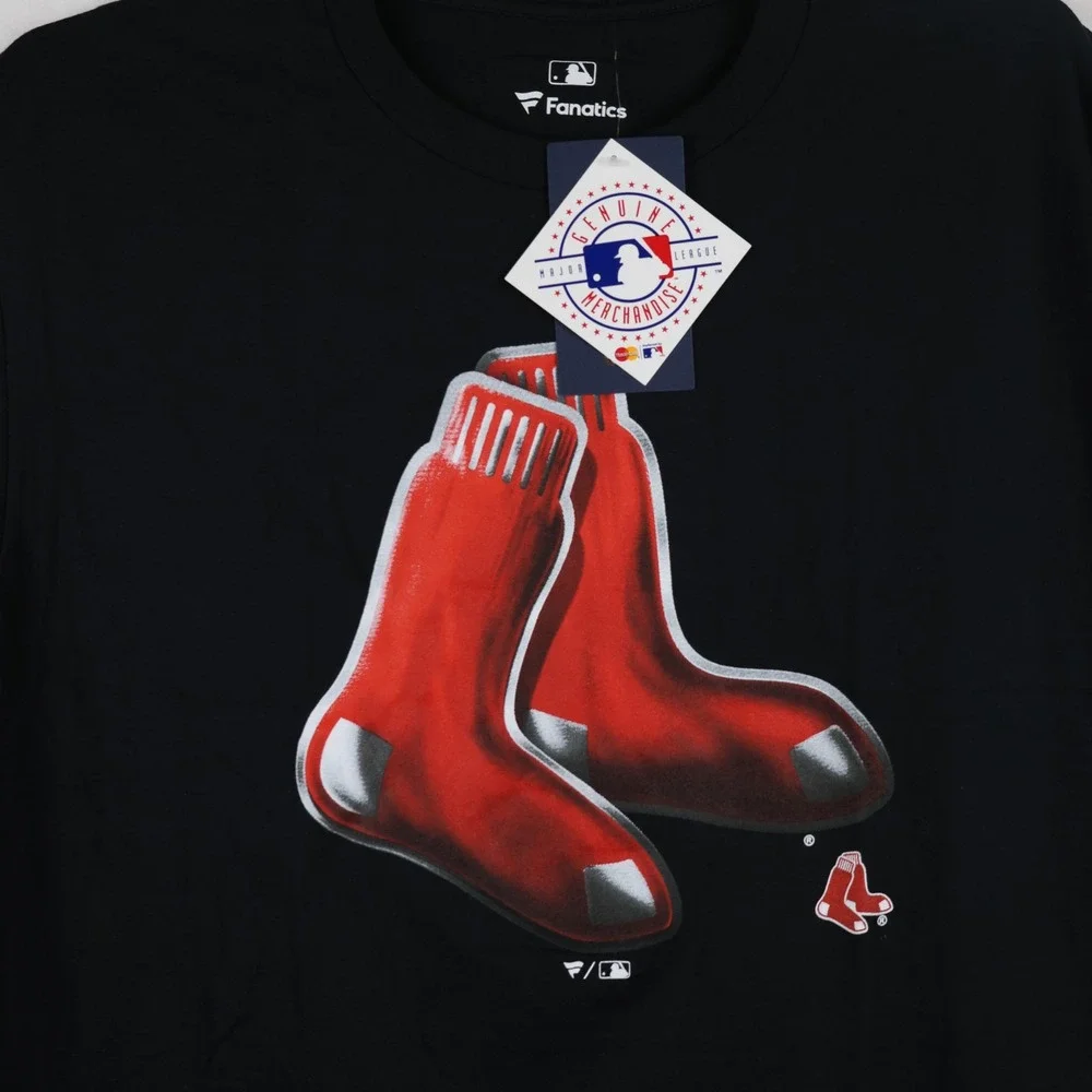 Boston Red Sox‎ Shirt Mens Large Black MLB Baseball Big Red Socks Fanatics Tee